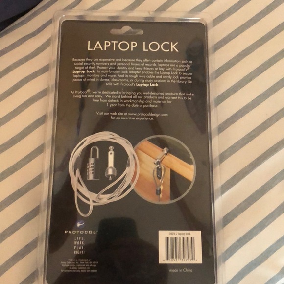 Laptop lock - Picture 3 of 4